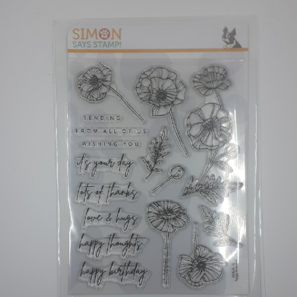 Like New Simon Says Stamp Poppy Perfection sss202517c